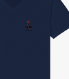Premium Stickerei T-Shirt Lira Design – Unisex, Classic V-Neck, Soft Cotton