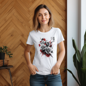 Premium Damen-T-Shirt Flower Art