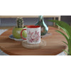 3D Schmetterling Tasse – glänzende Keramik