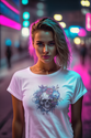 Skull Flower Women Premium T-shirt