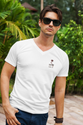 Premium Stickerei T-Shirt Lira Design – Unisex, Classic V-Neck, Soft Cotton