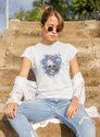 Skull Flower Women Premium T-shirt